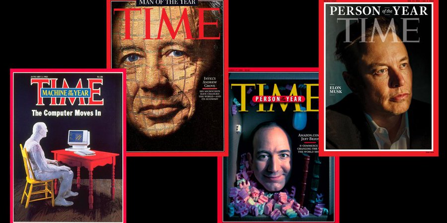 Time назвал Илона Маска "Человеком года" Time назвал Илона Маска "Человеком года"
