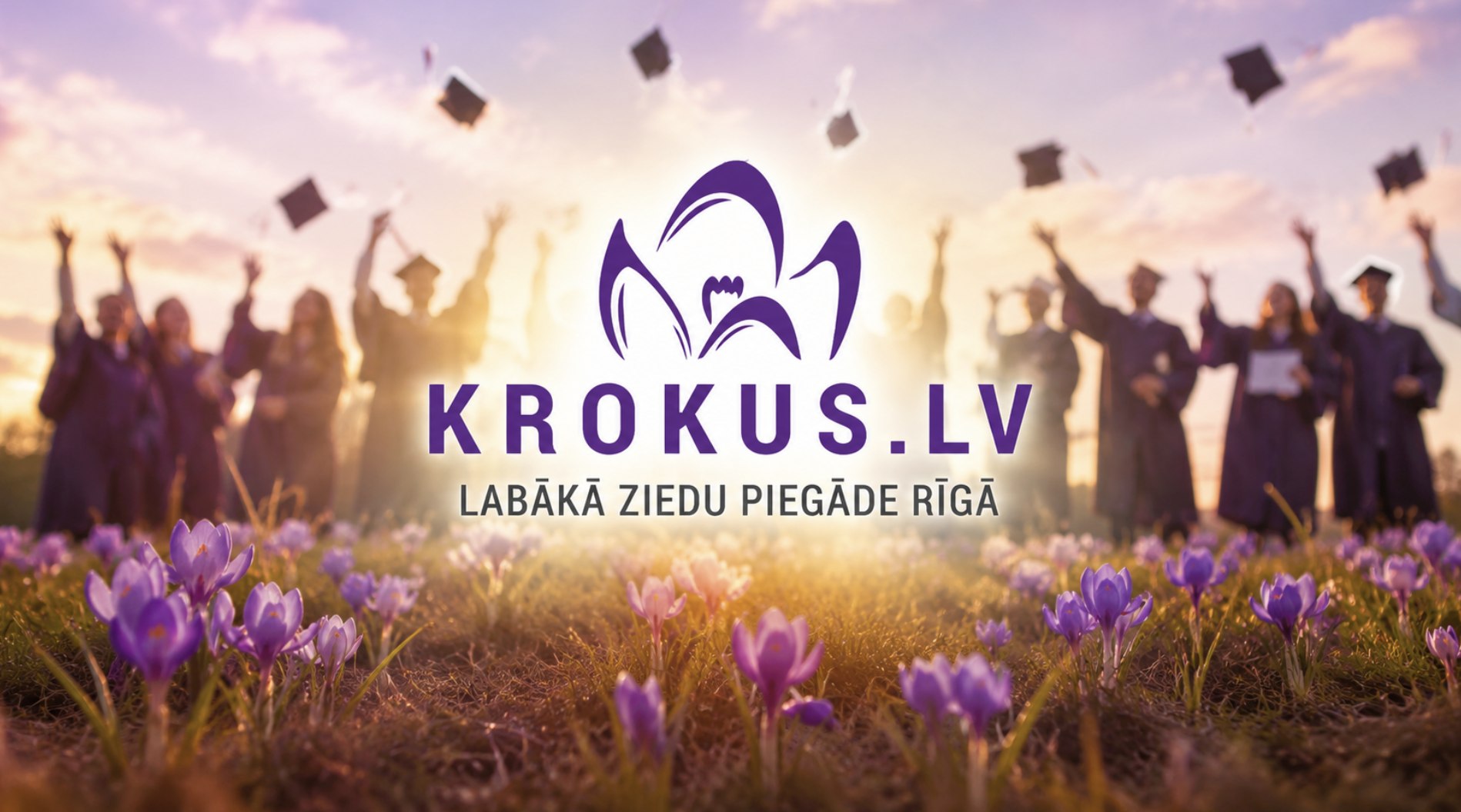 Выпускные 2026: доставка цветов Krokus.lv и самые популярные букеты