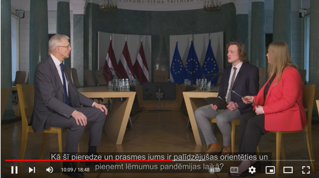 Кариньш отчитался о работе правительства своим пресс-секретарям Кариньш отчитался о работе правительства своим пресс-секретарям